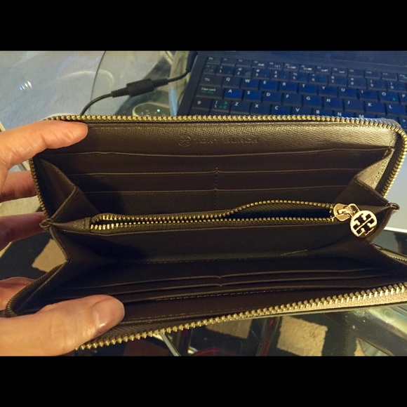 Tory Burch Brown Nylon Continental Wallet - Picture 7 of 12